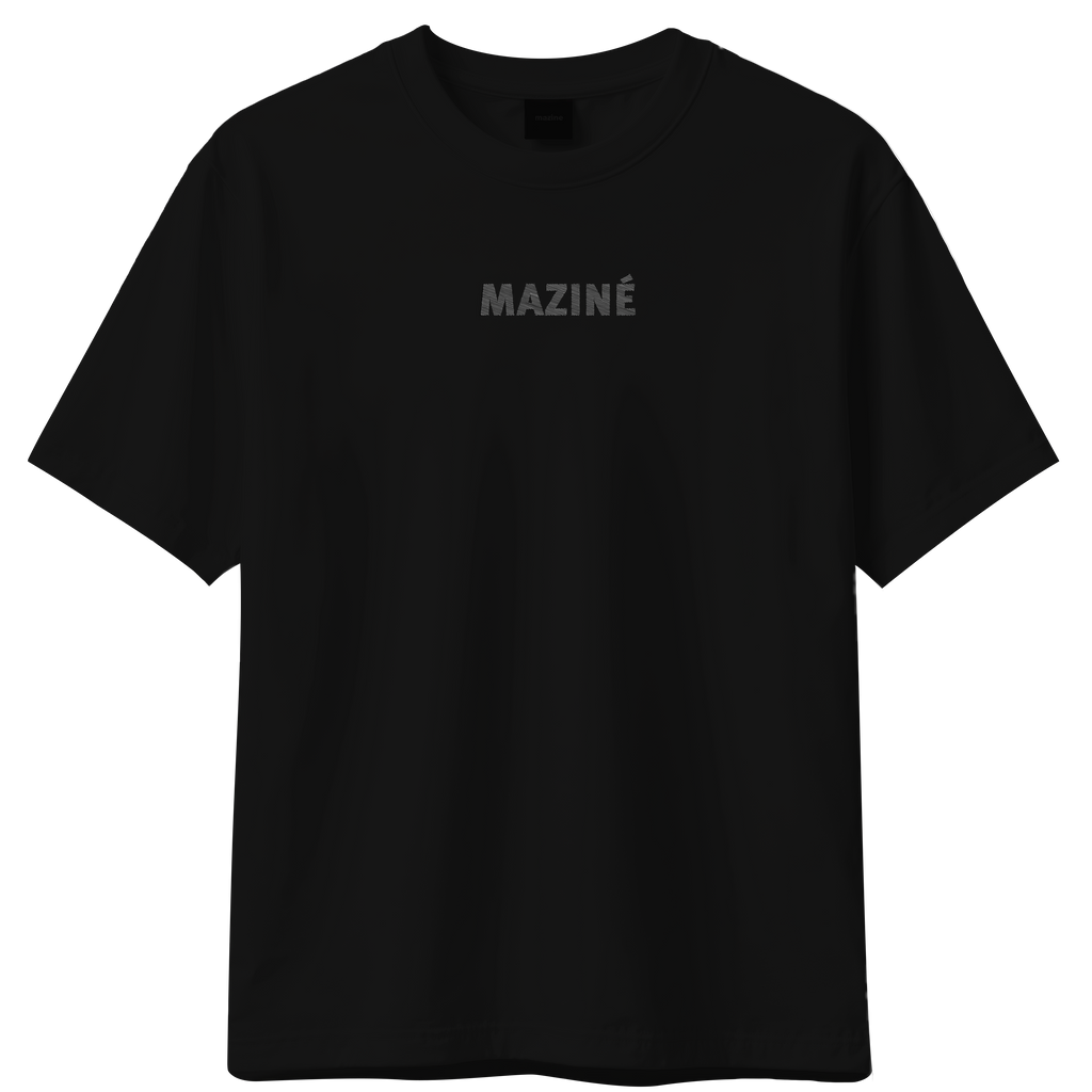 T-SHIRT NOIR "MAZINÉ"